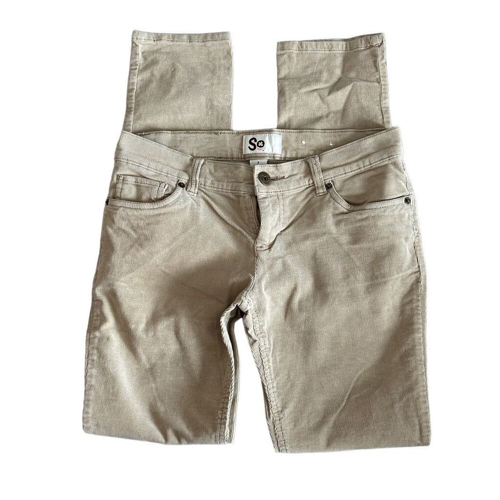 So. YA Khaki skinny cords- size 7